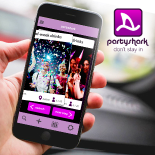 Partyshark  mobile app design